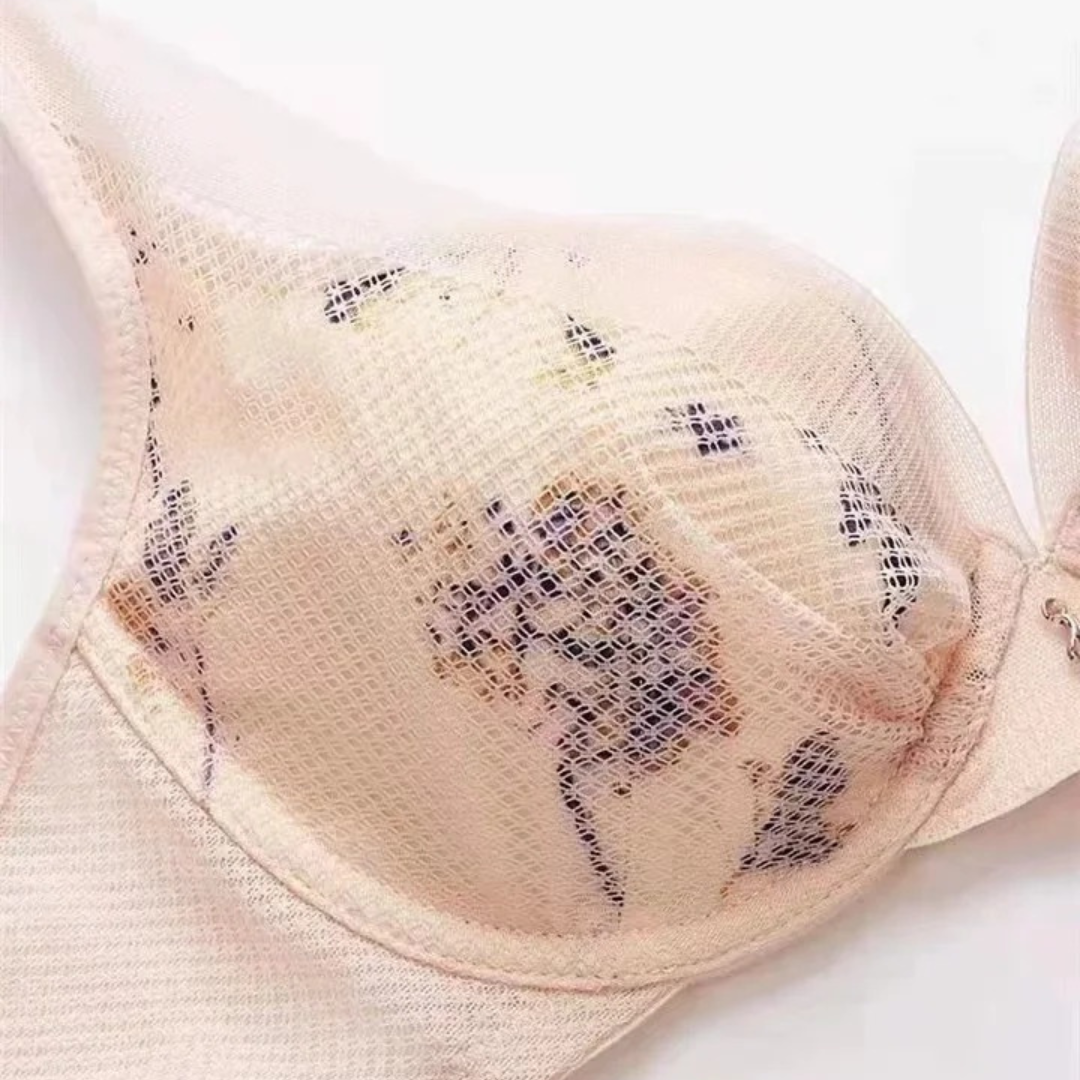 Floral Net Bra