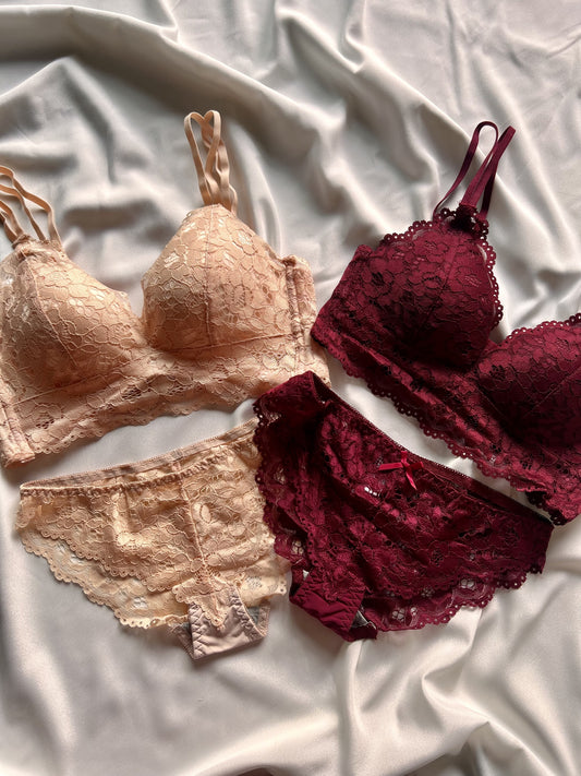 Daisy Lace Bralette Set